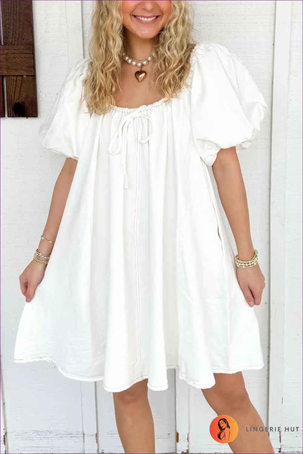 Mini Dress with Ruched Bodice - Summer Romance for A-line, Backless, Casual, Cutout, Date Night