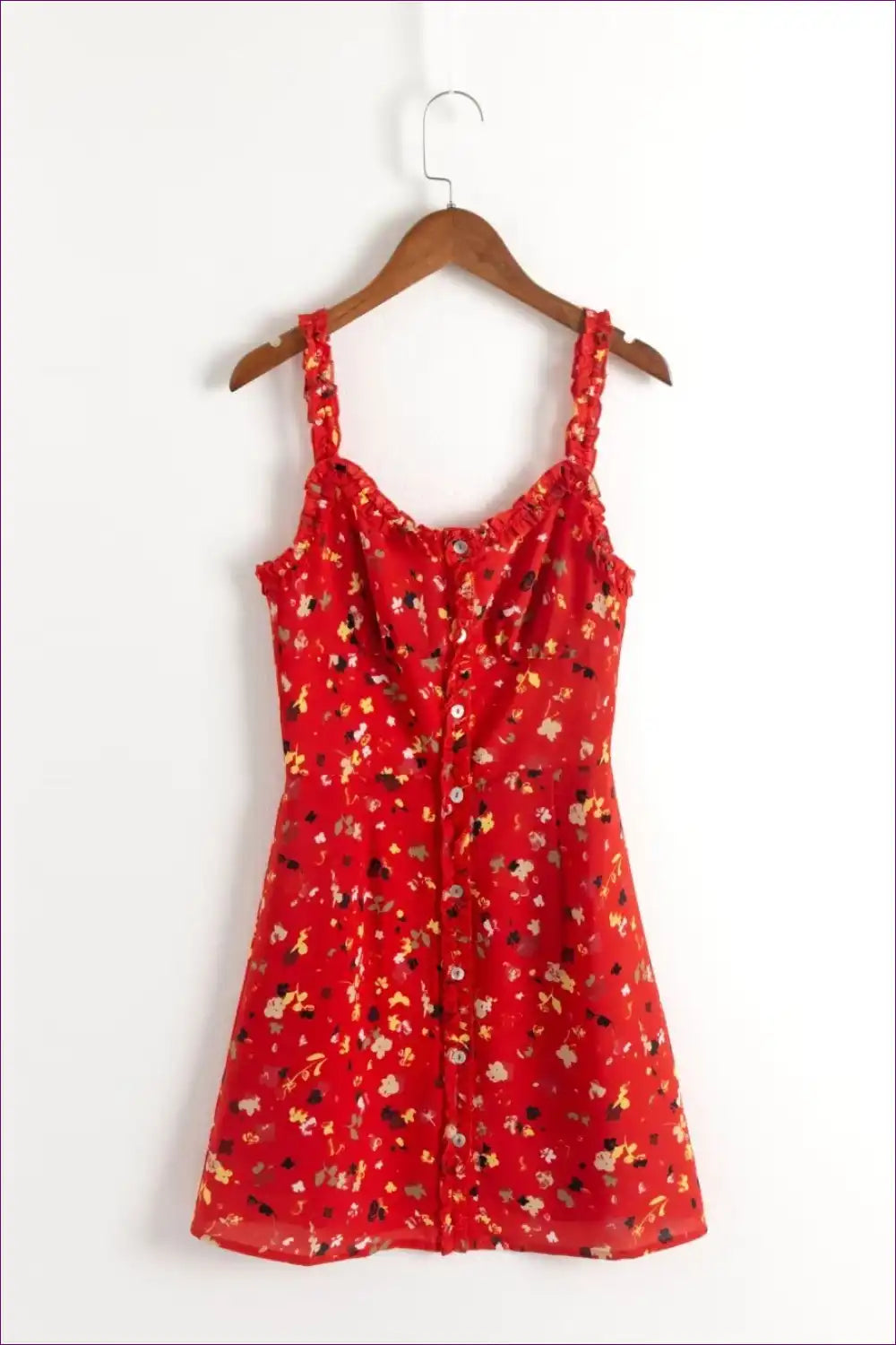 Mini Dress with Ruffle Hem - Date Night Confidence for Bodycon, Casual, Date Night, Dress, Floral