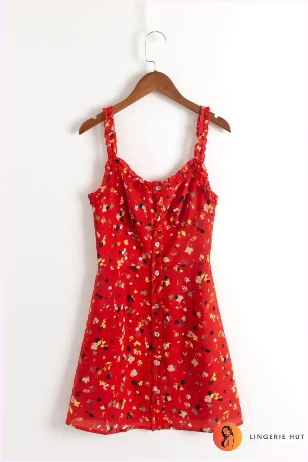 Mini Dress with Ruffle Hem - Date Night Confidence for Bodycon, Casual, Date Night, Dress, Floral