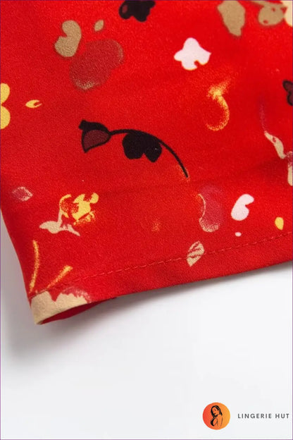 Floral Bodycon Mini Dress - Worth a Second Look - one Size / Red - Dresses - Lingerie Hut - Casual • Date Night