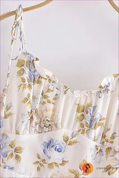 Mini Dress with Ruffle Hem - Weekend Wanderer for A-line, Boho, Casual, Cutout,