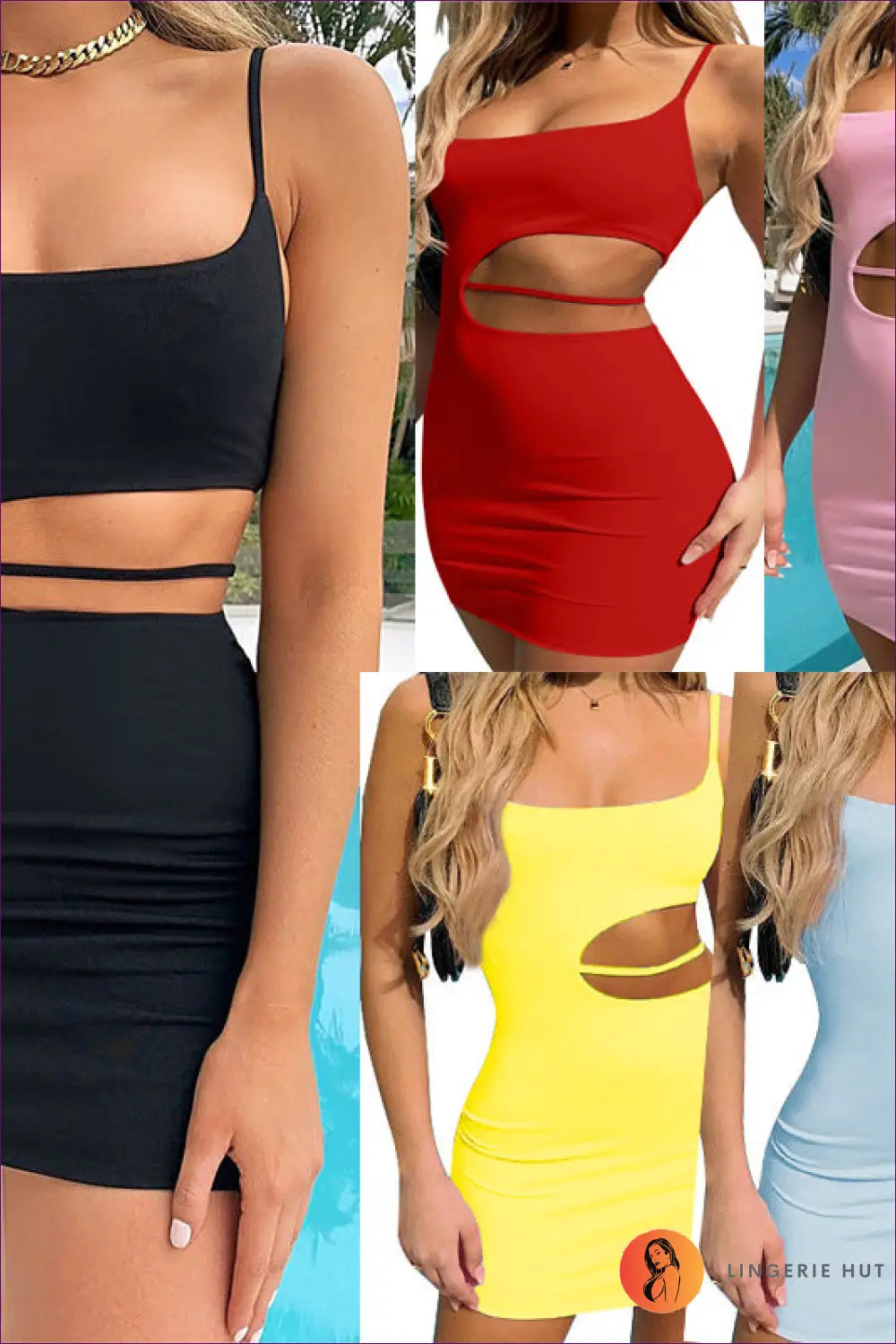 Mini Cut-out Bodycon Dress - Worth a Second Look - Dresses - Lingerie Hut - Clubwear • Cutout • Date Night