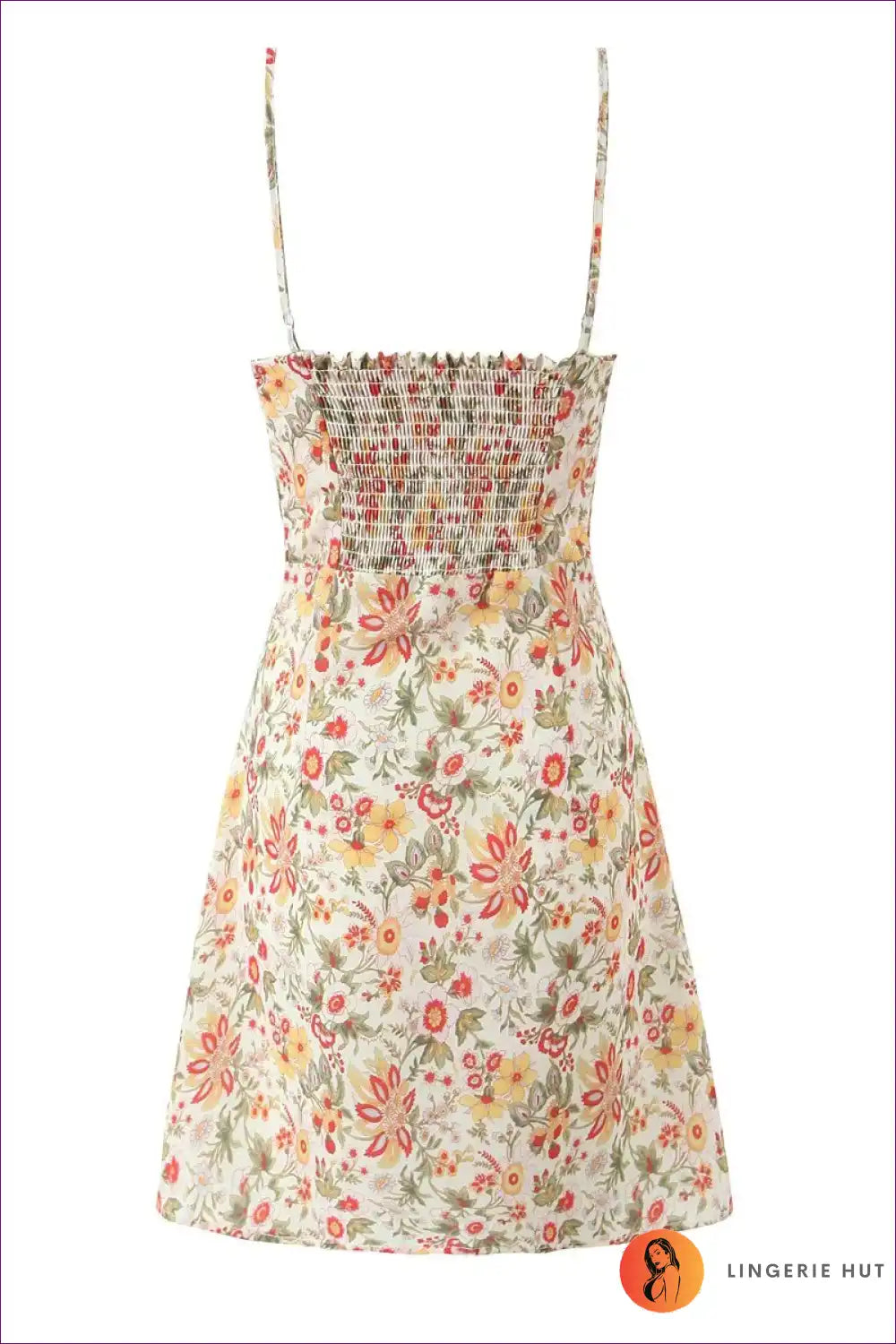 Mini Dress with Smocked Bodice - French Romance for Bodycon, Boho, Casual, Dress, Everyday