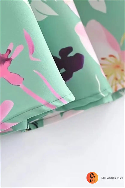 Mini Dress with Tie Sleeves - Garden Party Charm for A-line, Backless, Casual, Cutout,