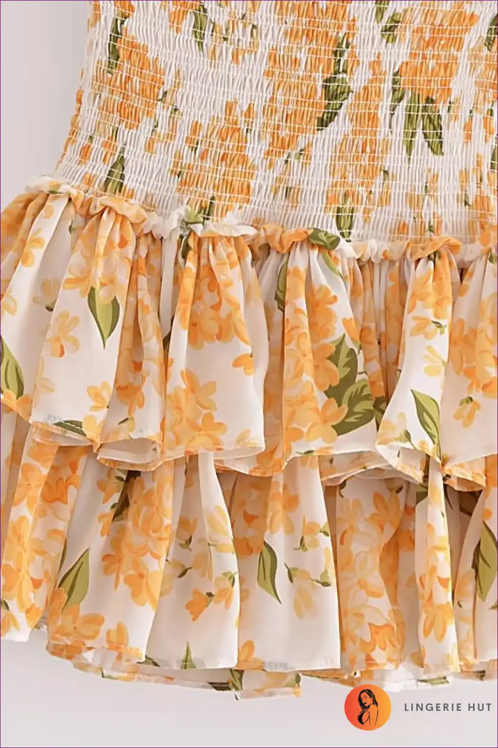 Mini Dress with Tiered Ruffles - Garden Party Ready for A-line, Backless, Boho, Casual,