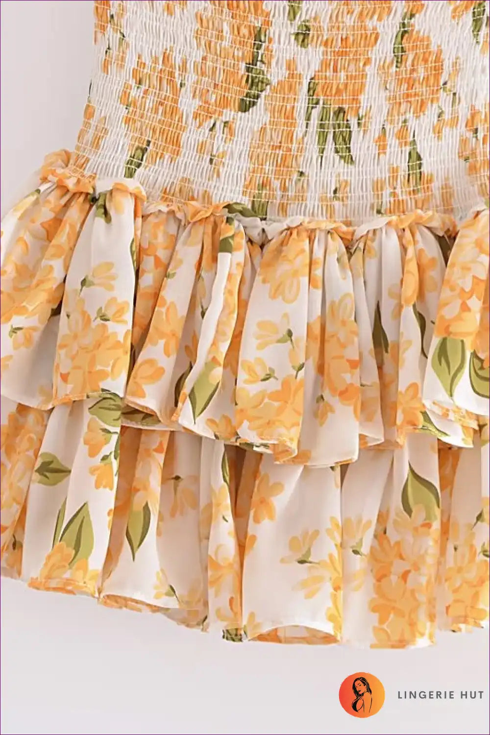 Mini Dress with Tiered Ruffles - Garden Party Ready for A-line, Backless, Boho, Casual,