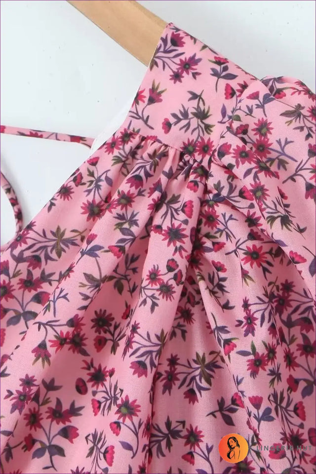 Floral Mini A-Line Dress with Ruffles - Effortless Glamour