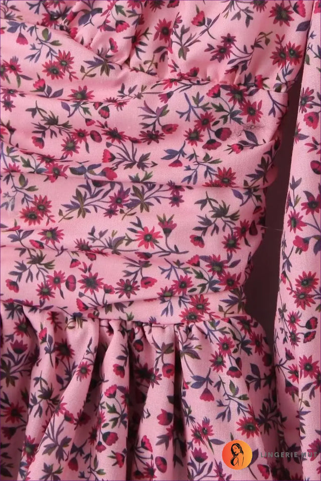 Floral Mini A-Line Dress with Ruffles - Effortless Glamour