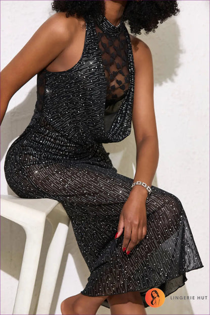 Nightdress with Cutout Detail - Late Afternoon Glow - s / Black - just in • Lace • Night • Lingerie Hut
