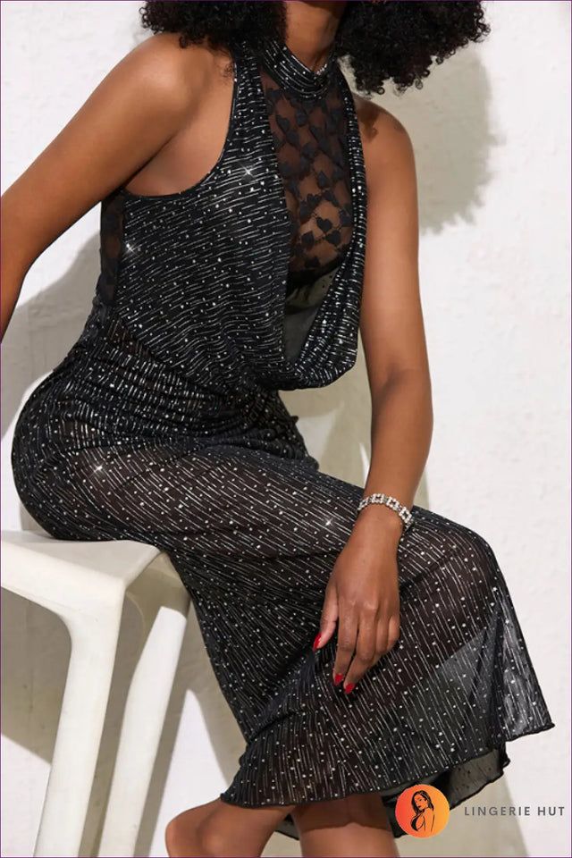 Nightdress with Cutout Detail - Late Afternoon Glow