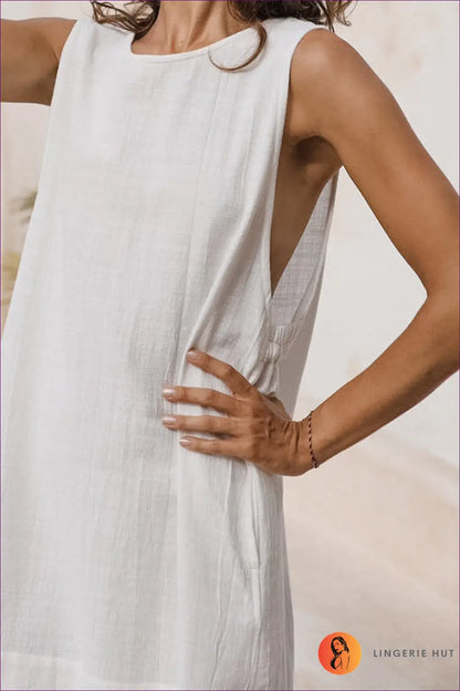 Nightdress with Side Pocket Detail - Sunlit Ease - Casual • Everyday • just in • Mini • Modest - Lingerie Hut