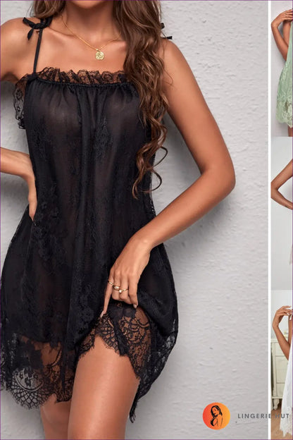 Nightdress with Signature Waist Detail - Daylight Romance - just in • Lace • Mini • Night • Lingerie Hut