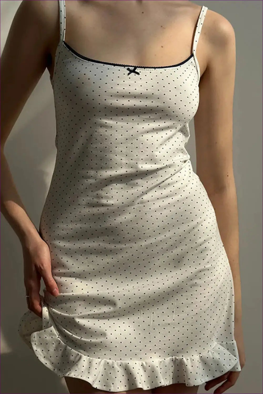 Nightdress with Signature Waist Detail - Soft Focus Charm - Casual • Everyday • just in • Mini • Modest - Lingerie Hut