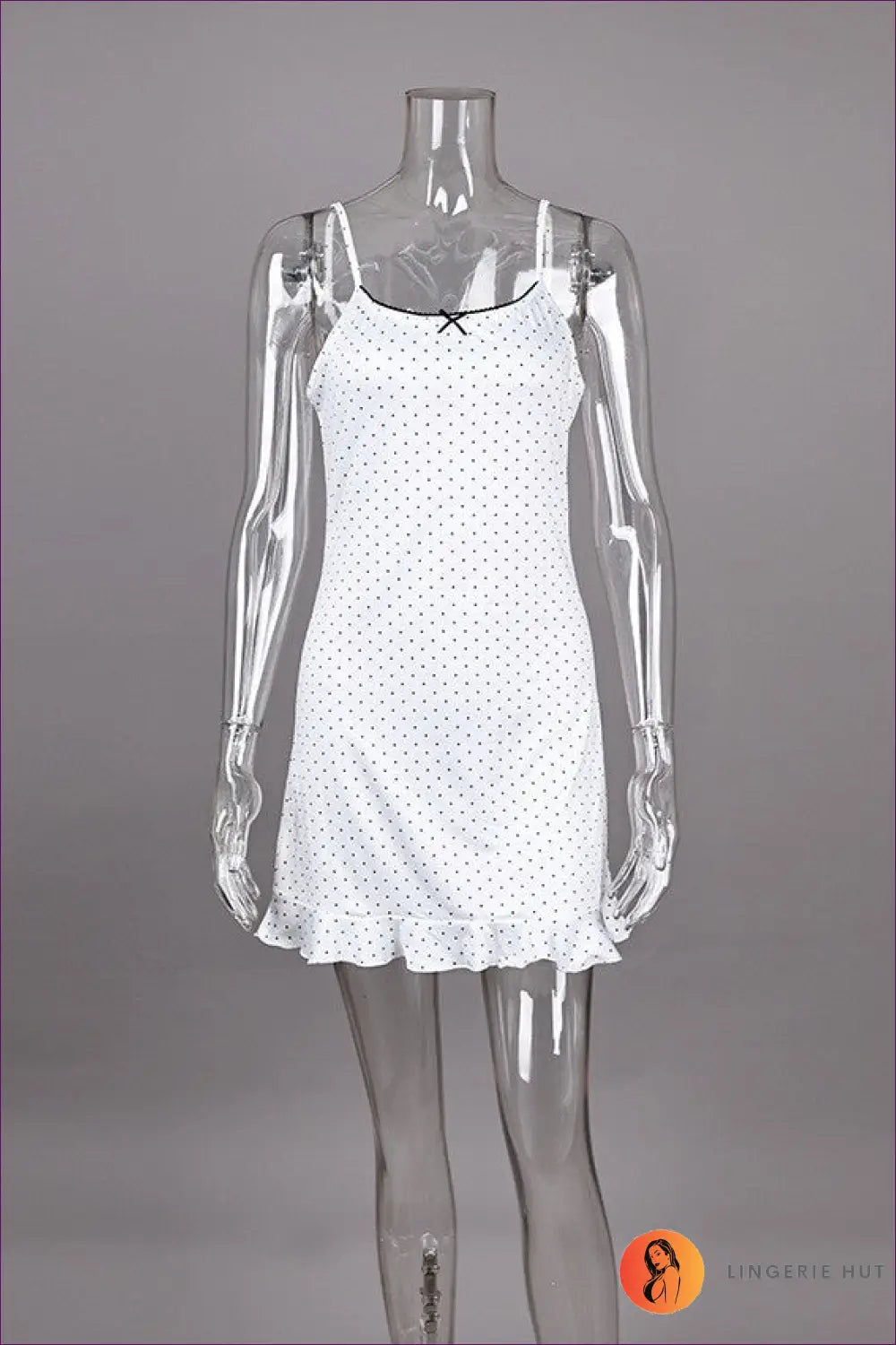 Nightdress with Signature Waist Detail - Soft Focus Charm - s / Polka Dot - Casual • Everyday • just in • Mini • Modest