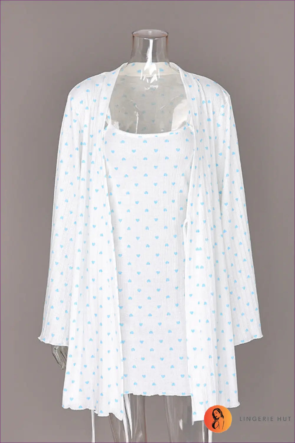 Nightdress with Tie Waist Detail - Quiet Confidence - s / Blue - Casual • Everyday • just in • Mini • Modest - Lingerie