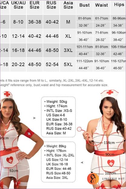 Nurse Babydoll Costume with Zip Front - Soft Fantasy Care - Garter • Halloween • just in - Lingerie Hut
