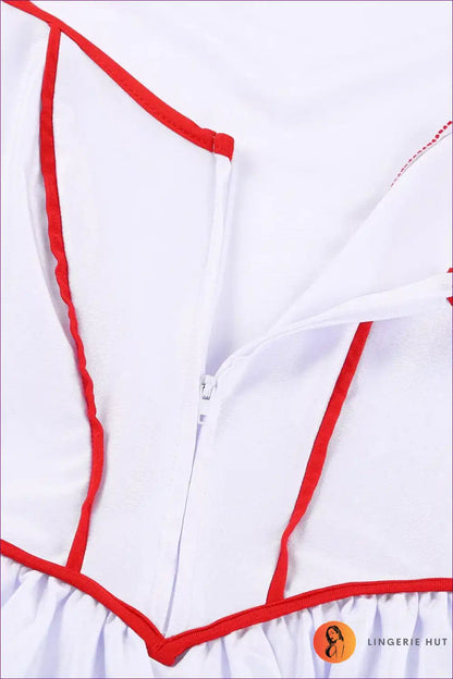 Nurse Costume with Belt and Headband - Playful Fantasy Escape for Boudoir, Costume, Date Night, Dress,