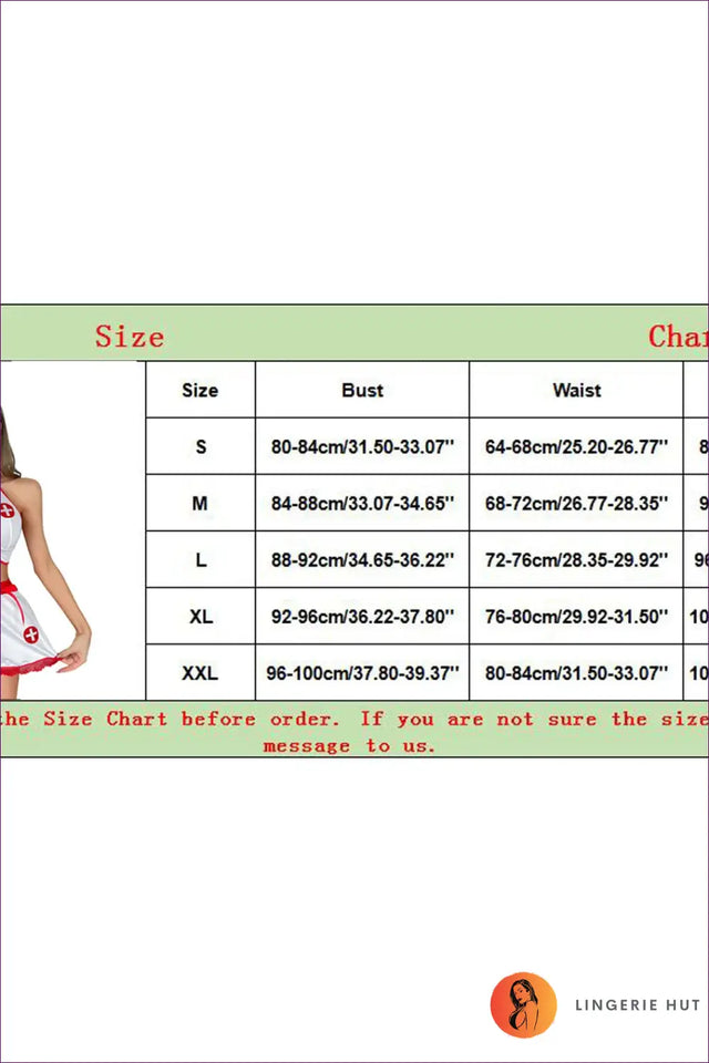 Nurse Costume with Keyhole Front and Apron - Playful Confidence