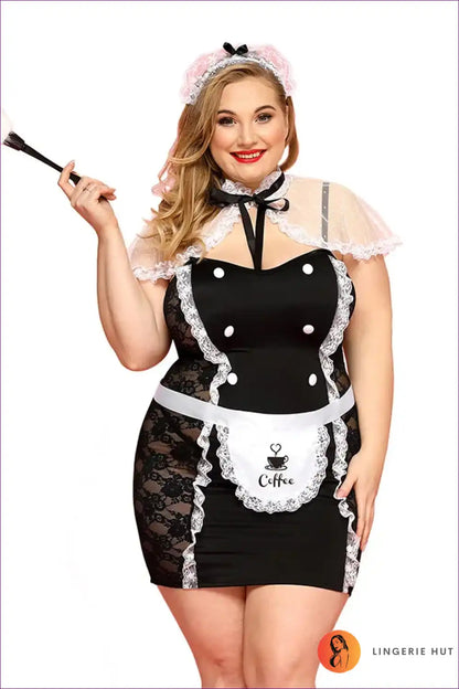 Nurse Costume with Mesh Panels - Confidence in Character for Bodycon, Clubwear, Costume, Fishnet,