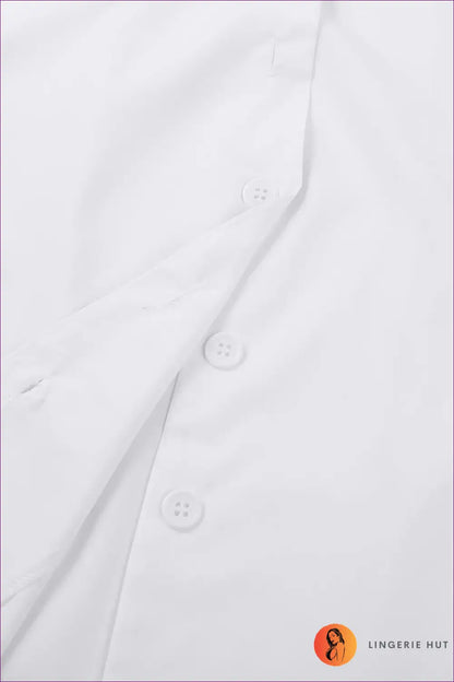 Nurse Costume Shirt Dress with Hat - Fantasy Roleplay Ready - Lingerie Hut - Halloween • Mini • Modest