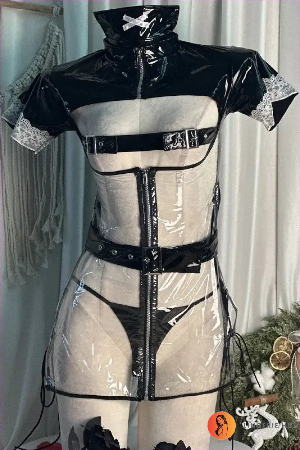 Nurse Uniform Costume - Flirty Role Play - Black / one Size - Halloween • just in • Lingerie • Hut