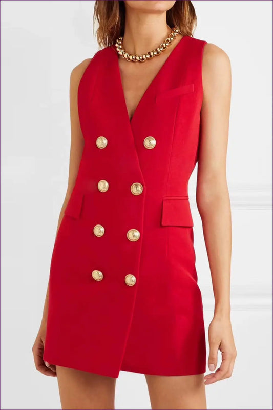 Office Mini Dress with Pockets - Elegant Without the Effort - Dresses - Lingerie Hut - Casual • Everyday • Formal Wear