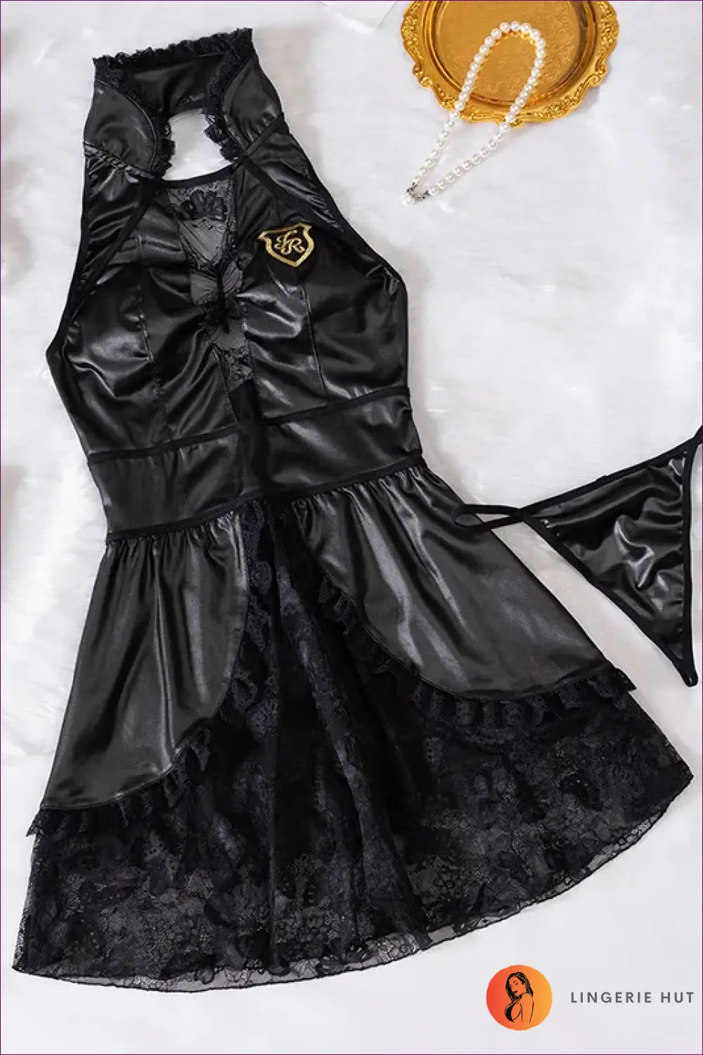 Officer Babydoll Costume with Lace Hem - Night Authority - Glamour • just in • out • Police - Lingerie Hut