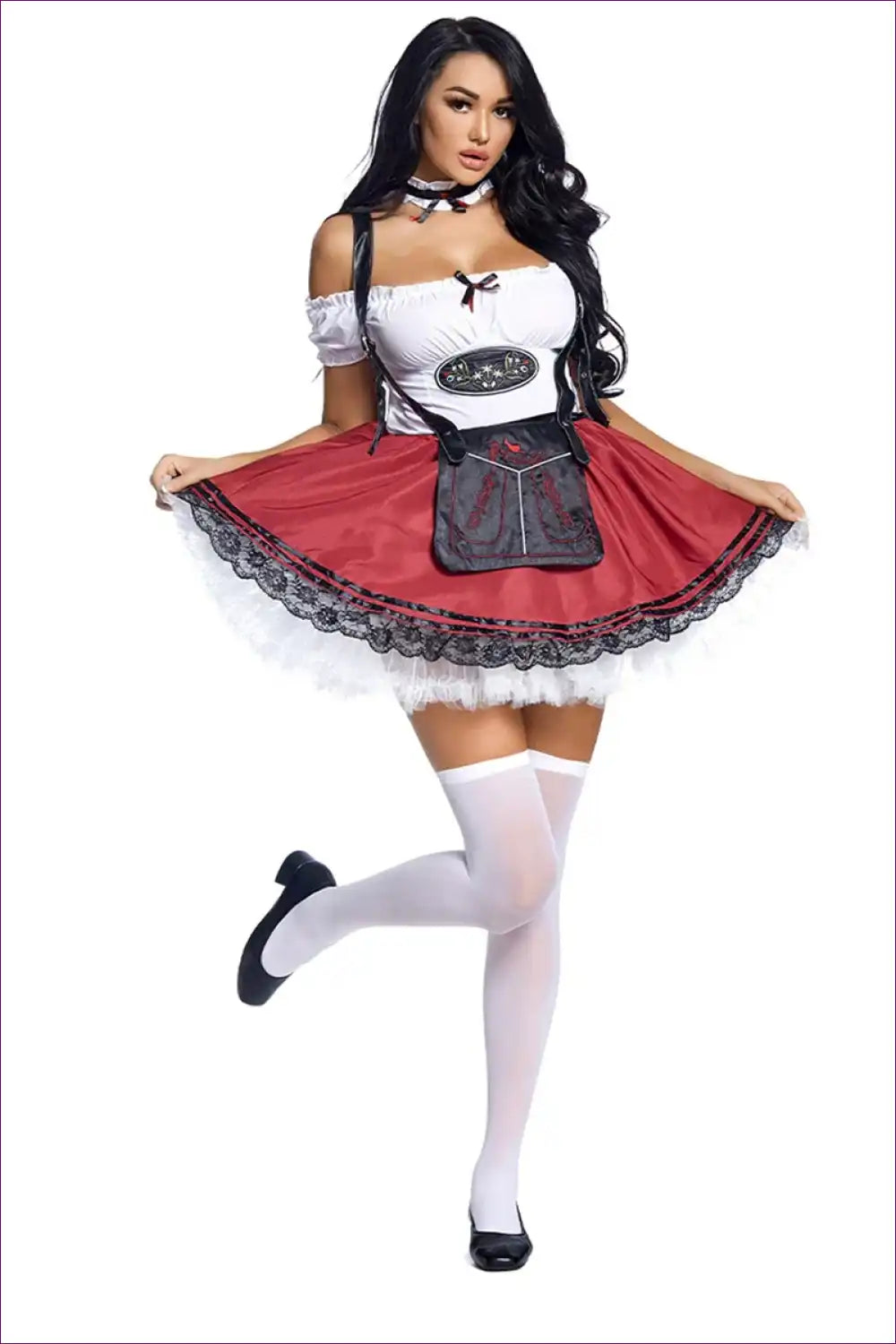 Oktoberfest Bavarian Dirndl Costume - Sexy Alpine Charm for Costume, Oktoberfest, Theme Parties