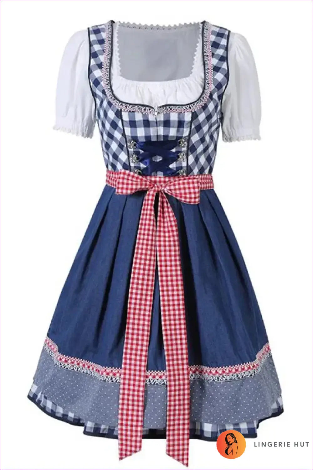 Oktoberfest Beer Maid Costume with Laced Bodice - Modern Twist - just in • Party - Lingerie Hut