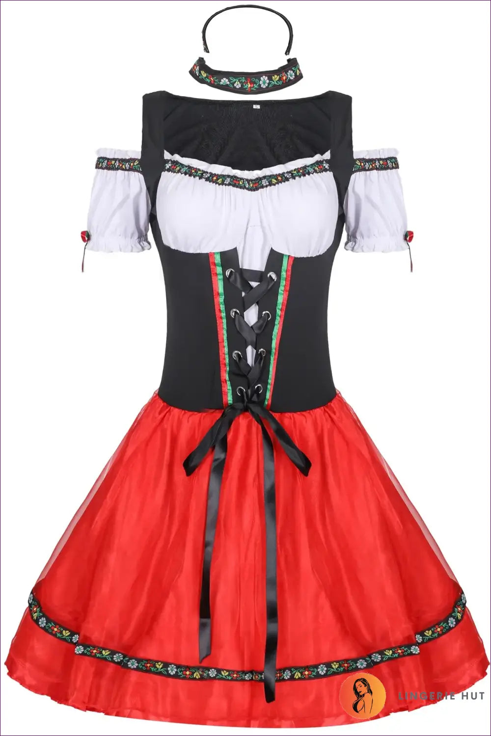 Oktoberfest Beer Maid Costume with Tutu Skirt - Playful Charm - just in • Party - Lingerie Hut
