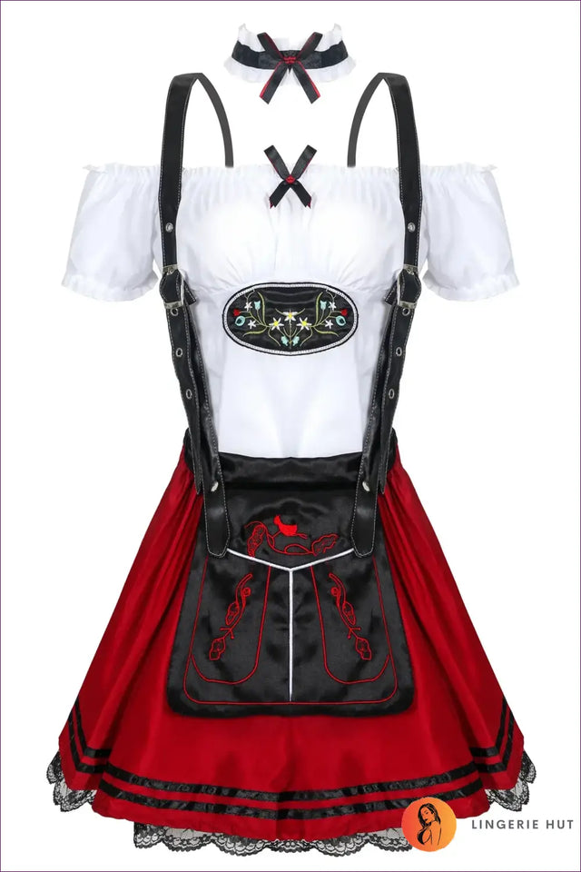 Oktoberfest Beer Maid Costume with Bib Apron - Festival Fun