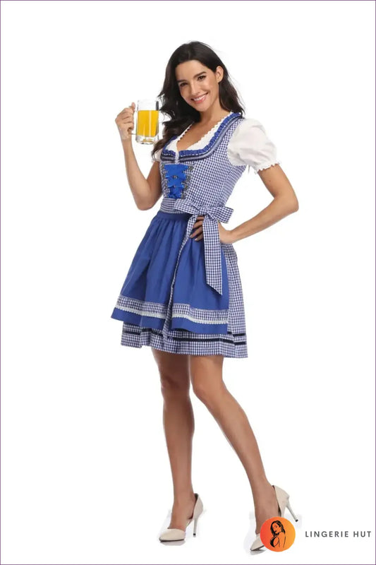Oktoberfest Dirndl Costume with Corset Lace-up - Beer Hall Nights - Clubwear • just in • Night out • Lingerie Hut