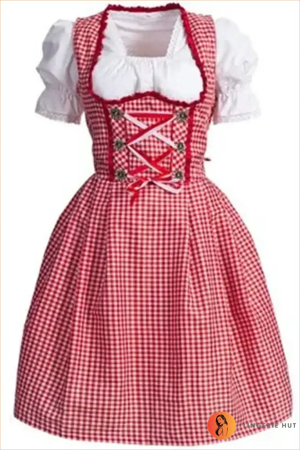 Oktoberfest Dirndl Costume with Corset Lace-up - Beer Hall Nights - Clubwear • just in • Night out • Lingerie Hut