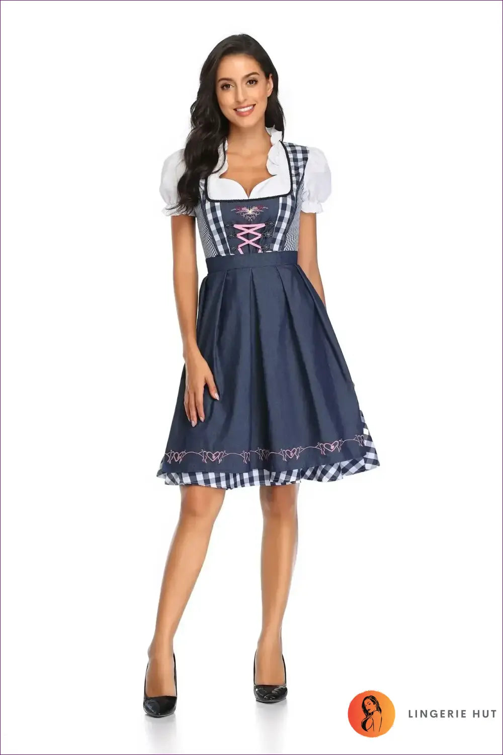 Oktoberfest Dirndl Costume with Ruffle Blouse - Alpine Charm - just in • Party • Role Play - Lingerie Hut
