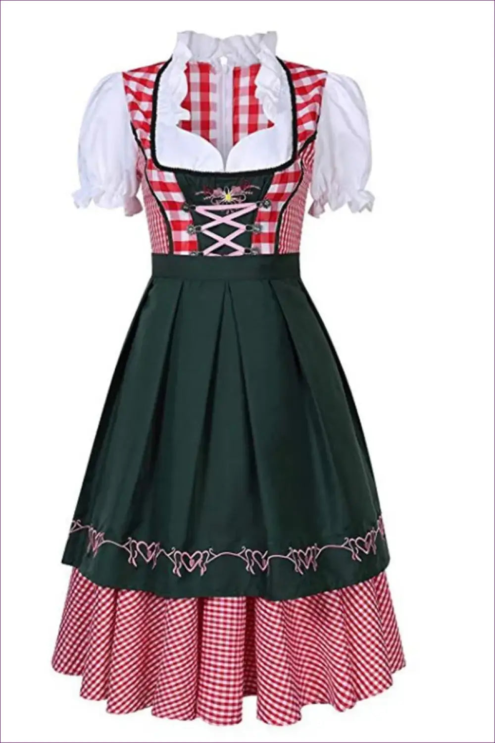 Oktoberfest Dirndl Costume with Ruffle Blouse - Alpine Charm - just in • Party • Role Play - Lingerie Hut
