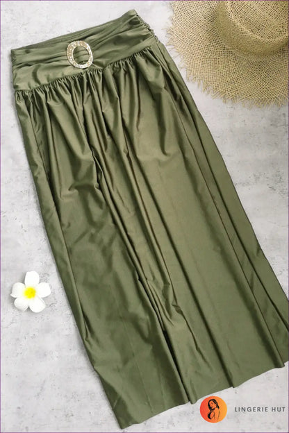 Ring-buckle Crop Top and Maxi Skirt Set - Riviera Evenings - s / co Ord - Evening Wear • just in • Lingerie Hut