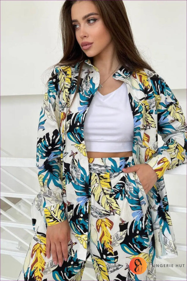 Tropical Print Co Ord Set