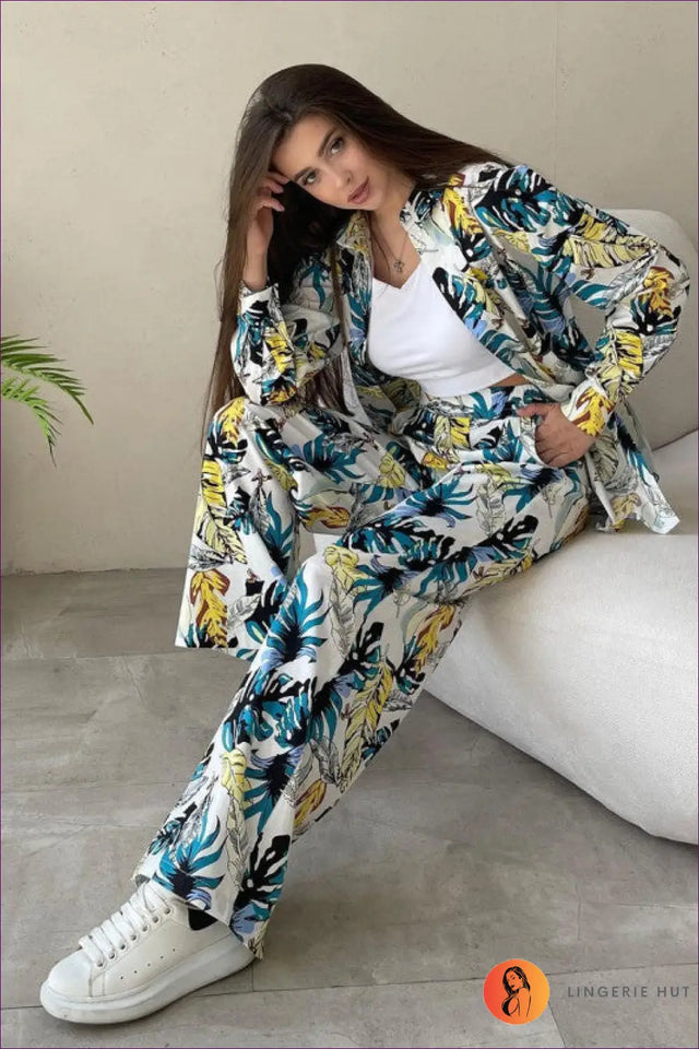 Tropical Print Co Ord Set