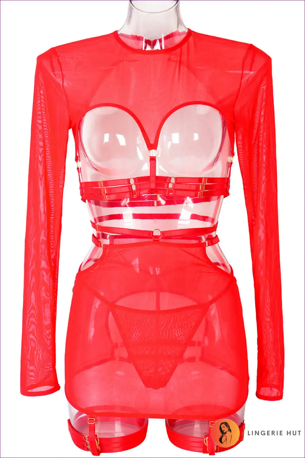 Outfit with Cut-out Details - Playful Fantasy for All Season, Boudoir, Cutout, Date Night, Evening Wear