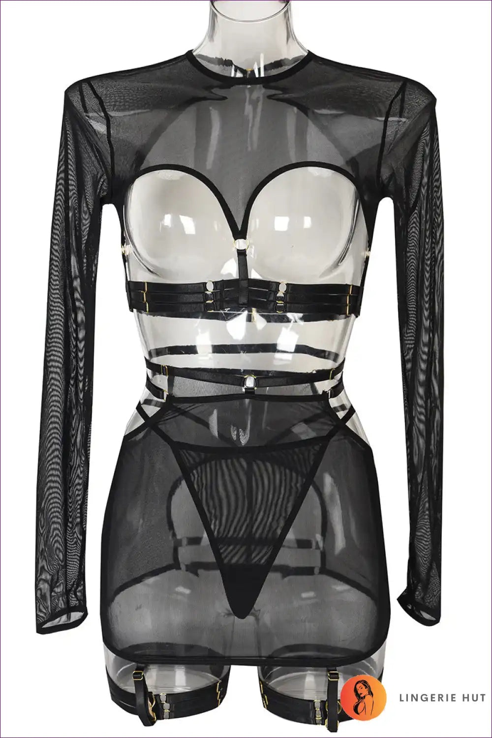 Outfit with Cut-out Details - Playful Fantasy for All Season, Boudoir, Cutout, Date Night, Evening Wear