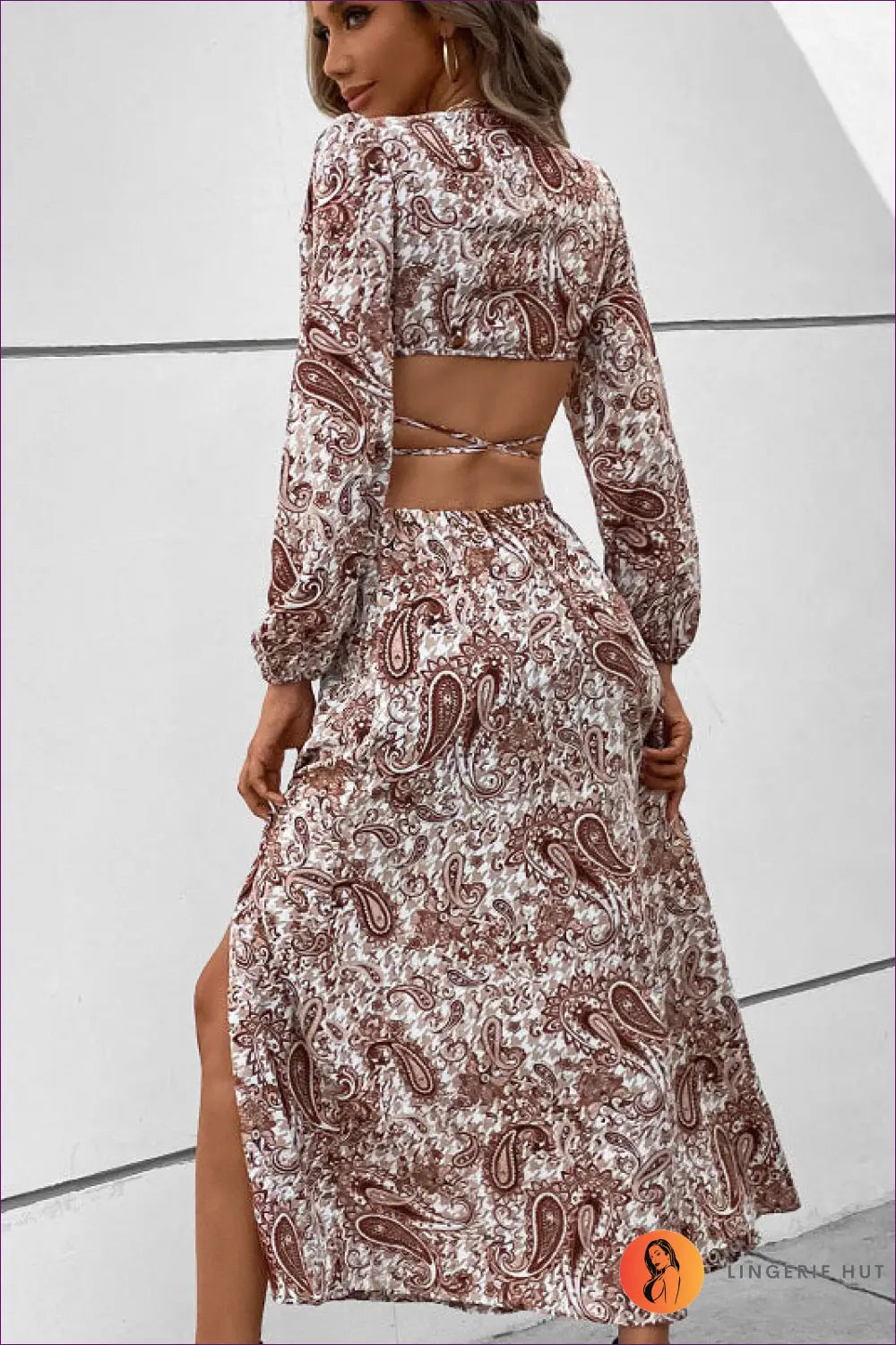 Paisley co Ord Midi Skirt Set - Boho Chic for Nights out - Clothing - Lingerie Hut - All Season • Cutout