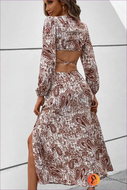 Paisley co Ord Midi Skirt Set - Boho Chic for Nights out - Clothing - Lingerie Hut - All Season • Cutout