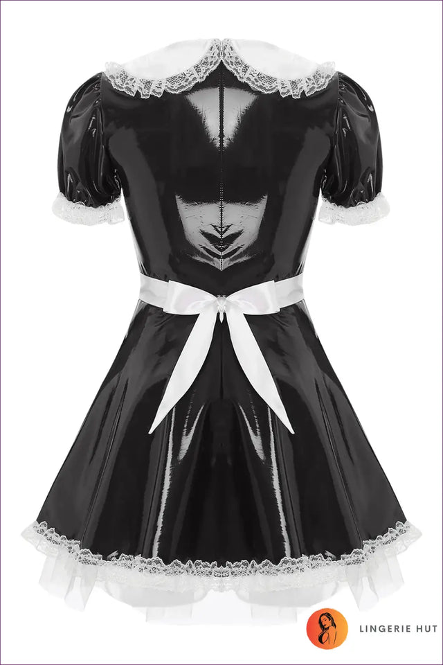 Maid Costume Dress with Ruffles & Puff Sleeves - Fantasy Roleplay Ready