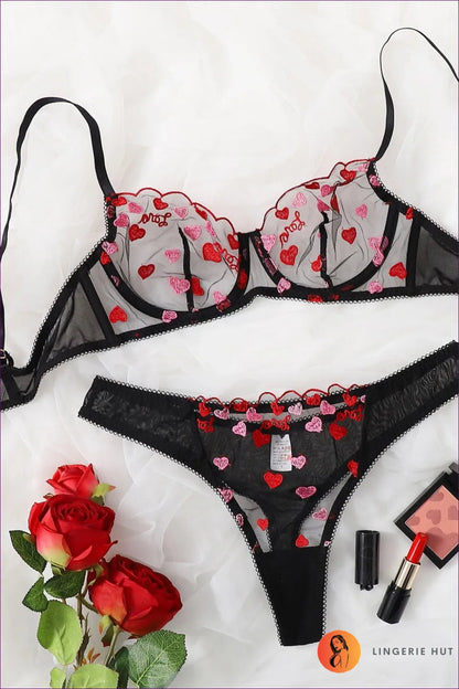 Romantic Siren, Cherish The Heart Embroidery And Delicate Mesh! Radiate Love Allure With Intricate Lace