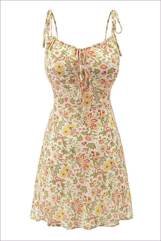 Pink Square-neck Bubble Skirt Cami Dress - Ruched Waist - Boho • Elegant • Everyday • just in - Pullwind