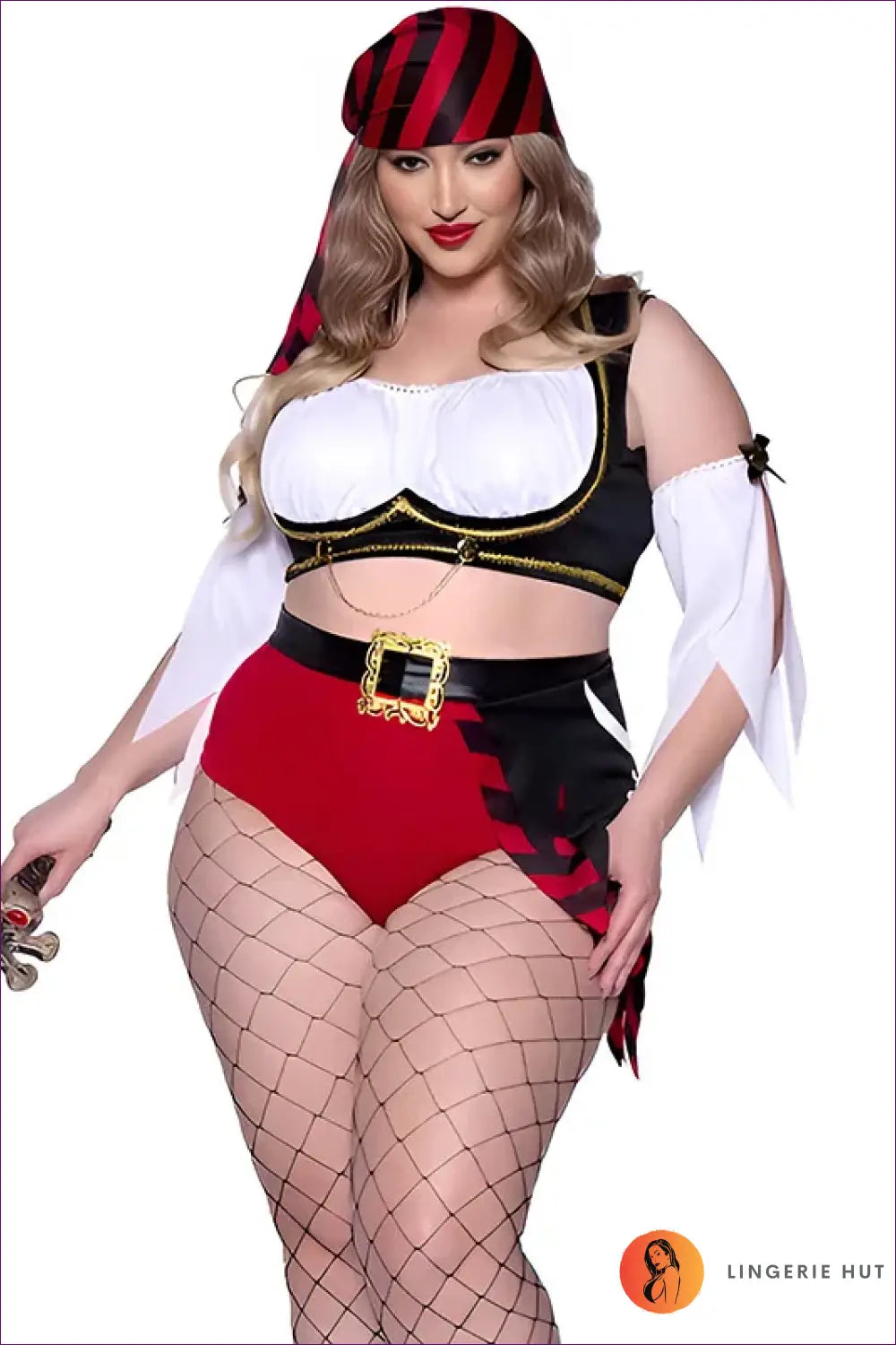 Pirate Costume with Buckle Belt Shorts - Bold Adventure - 01 / one Size - just in • Party • Role Play • Theme Parties