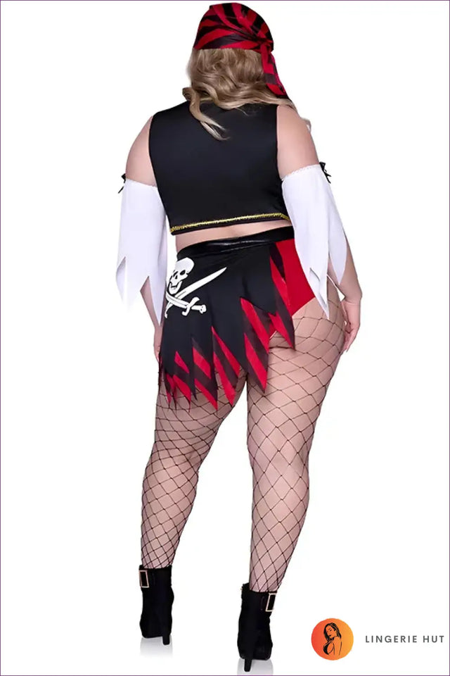 Pirate Costume with Buckle Belt Shorts - Bold Adventure