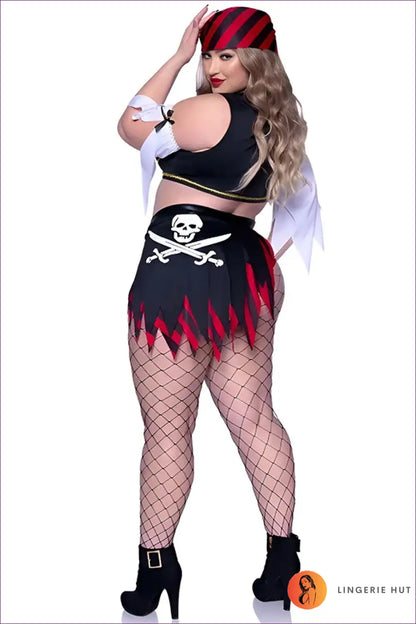 Pirate Costume with Buckle Belt Shorts - Bold Adventure - 01 / one Size - just in • Party • Role Play • Theme Parties
