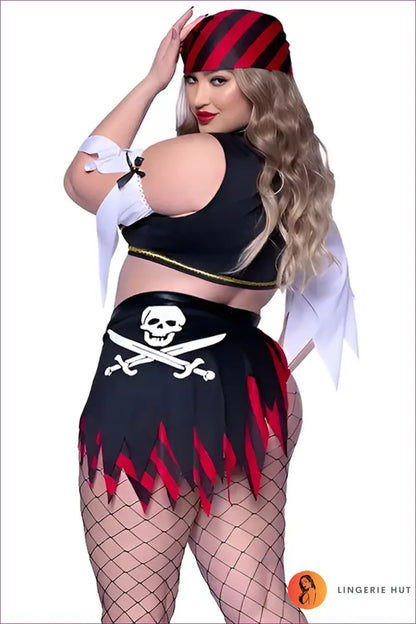 Pirate Costume with Buckle Belt Shorts - Bold Adventure - 01 / one Size - just in • Party • Role Play • Theme Parties