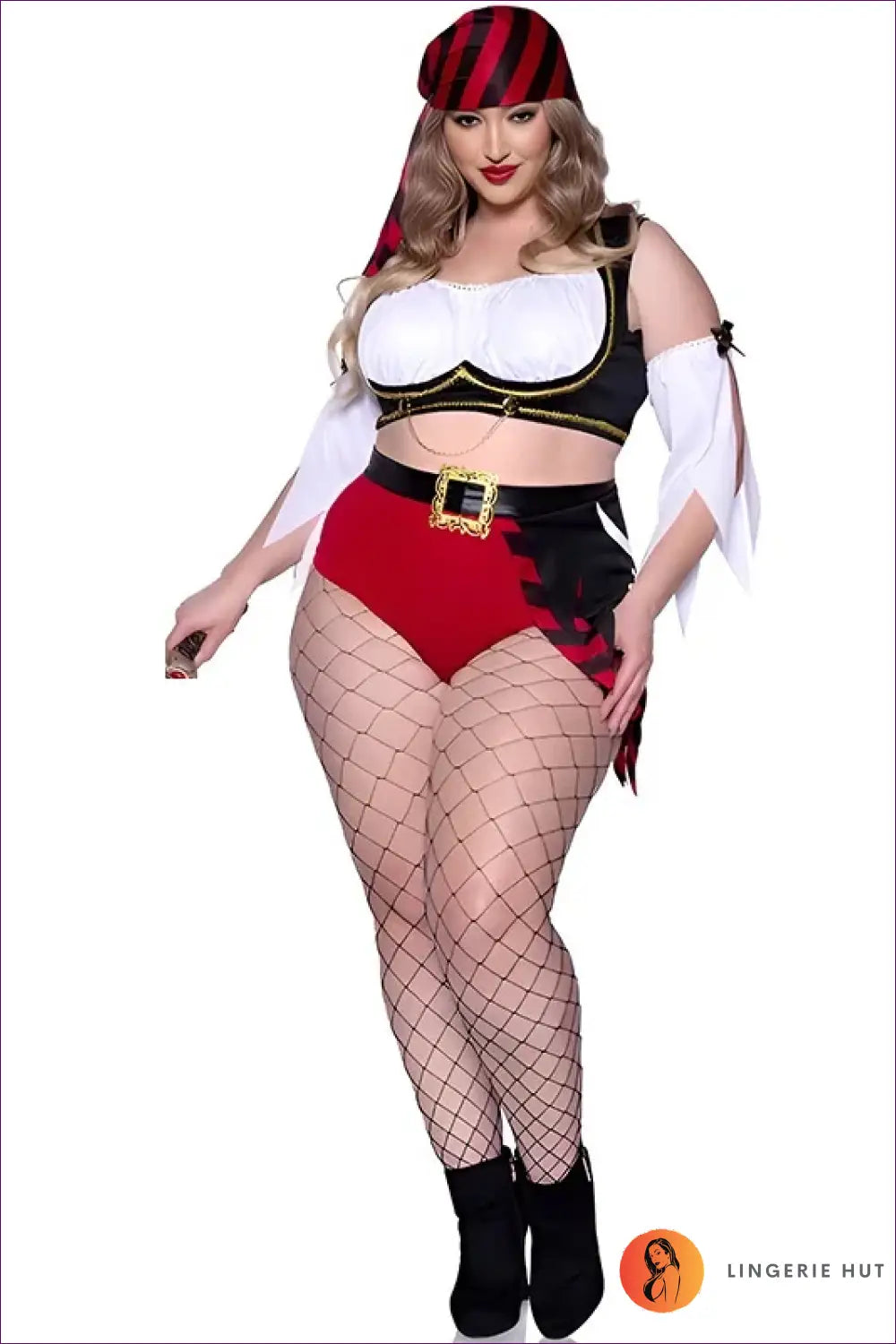Pirate Costume with Buckle Belt Shorts - Bold Adventure - 01 / one Size - just in • Party • Role Play • Theme Parties